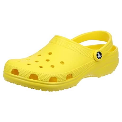 Crocs classic clog t, zoccoli unisex - bambini e ragazzi, giallo lemon, 20/21 eu