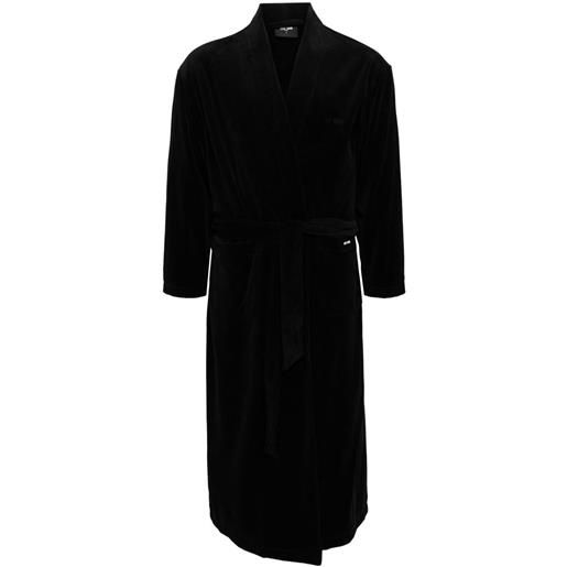 TEAM WANG design accappatoio the original 1 con logo - nero