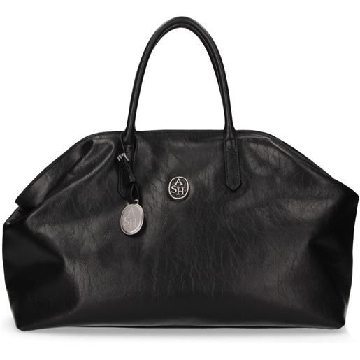 Ash borsa a mano jaqueline in pelle nera
