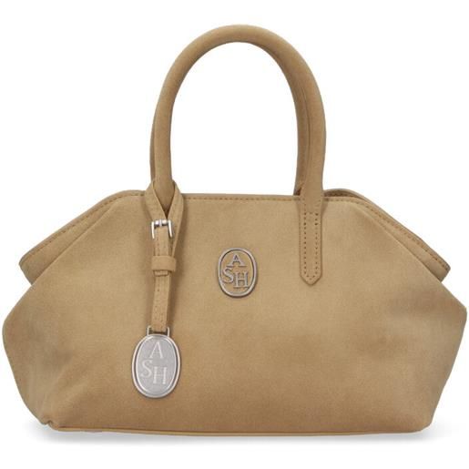 Ash borsa a mano josephine camoscio beige