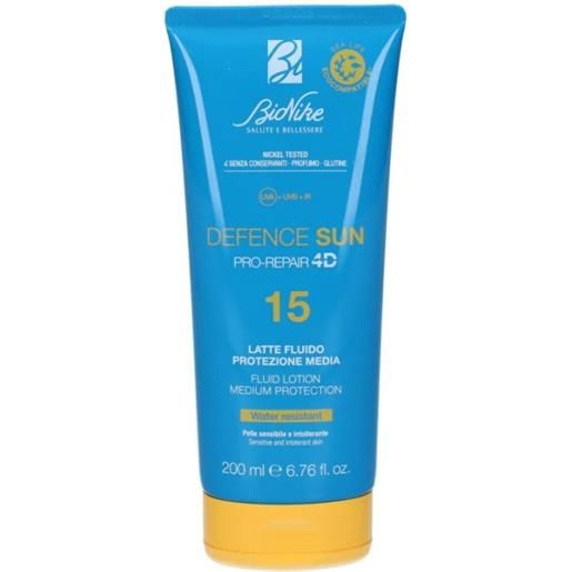 Bionike defence sun latte fluido protettivo idratante spf 15 200 ml