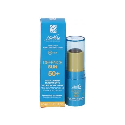 Bionike defence sun stick labbra protettivo idratante trasparente spf 50+ 4,5 ml