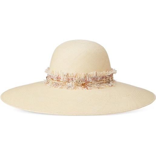 Maison Michel cappello a tesa larga blanche - toni neutri