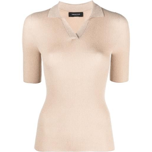 Fabiana Filippi polo a coste - toni neutri
