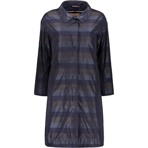 Moorer trench a righe - blu