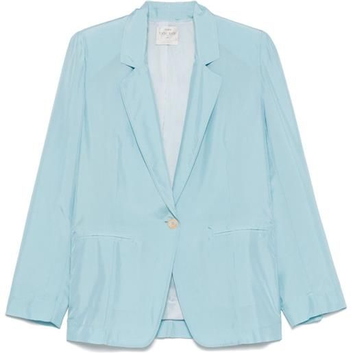 Forte Forte blazer in seta - blu