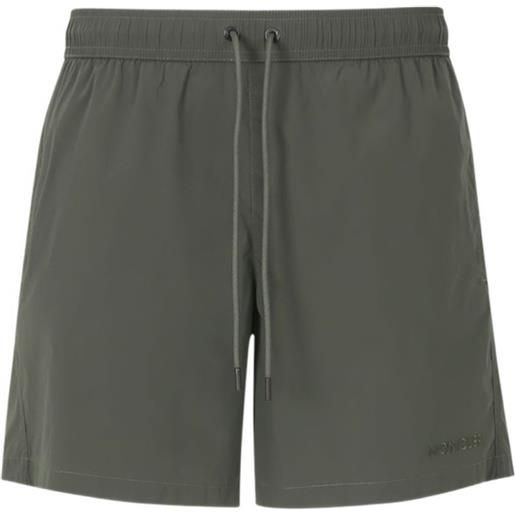 Moncler costume da bagno con ricamo - verde