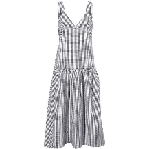 Proenza Schouler White Label abito midi a quadri sasha - nero