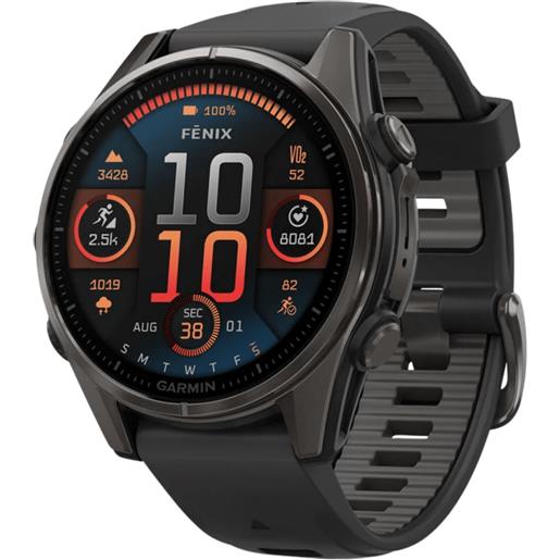 GARMIN fenix 8 amoled 43mm sapphire carbon gray/bk orologio gps multisport