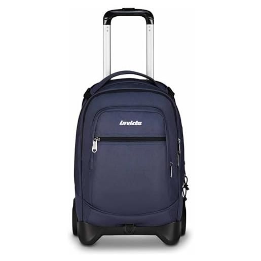 Zaino Trolley Per Bambina E Ragazza Con Ruote 47x30x18cm | Cartella Scuola Elementare E Media Ultraleggera Con Multitasche Impermeabile