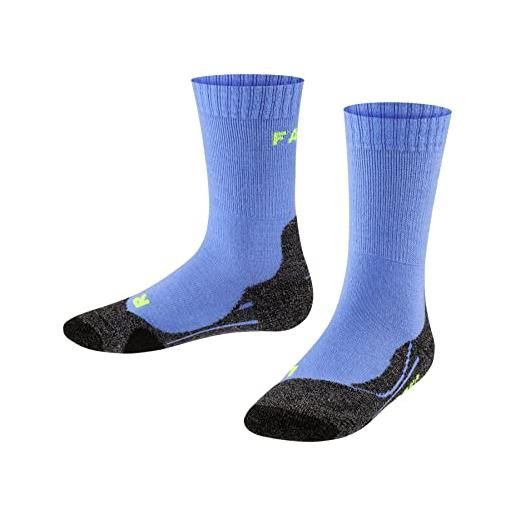 FALKE tk2 k so lana filo funzionale spessi antivesciche 1 paio, calzini da escursionismo unisex - bambini, rosso fire 8150, 23-26