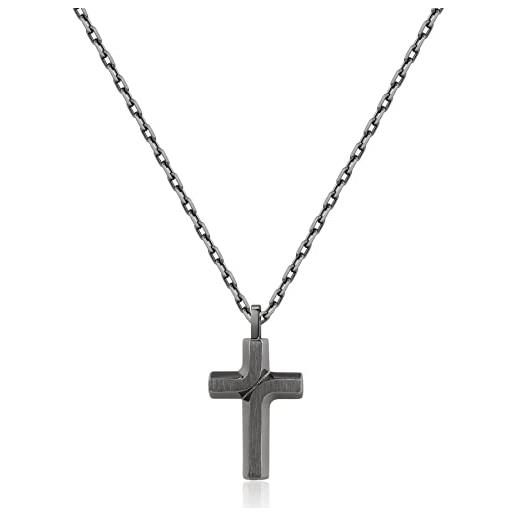 COOLSTEELANDBEYOND Unisex Crocifisso Croce, Ciondolo Croce, Collana con