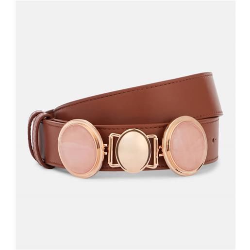 Gabriela Hearst cintura grange rose quartz in pelle