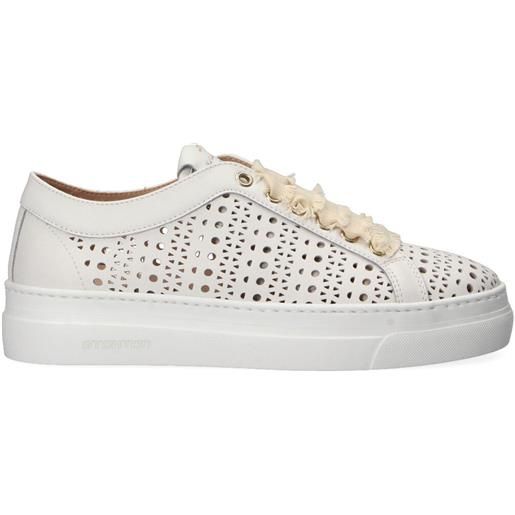 STOKTON sneaker in pelle bianca