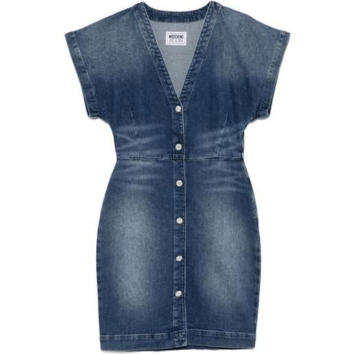 MOSCHINO JEANS abito corto denim - blu