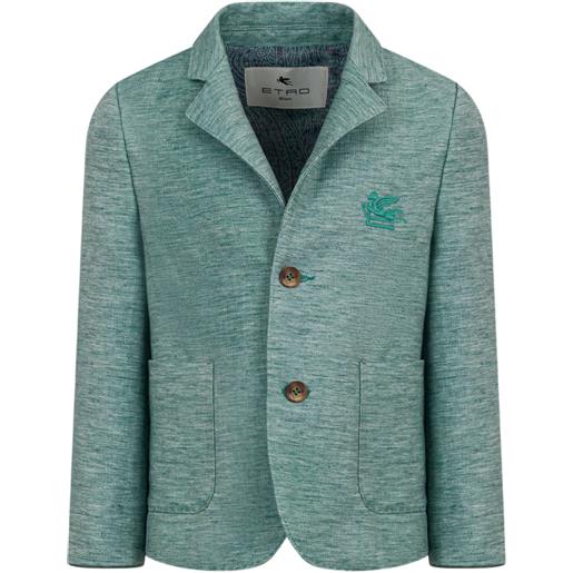 ETRO KIDS blazer con ricamo - verde