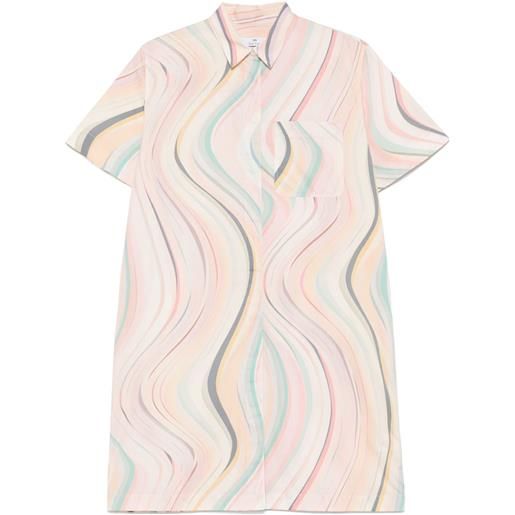 PS Paul Smith abito corto con stampa - toni neutri