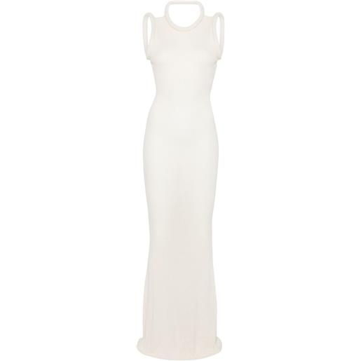 Aya Muse abito lungo aura - bianco