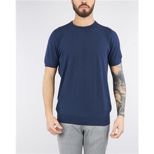 JEORDIE'S maglia blu in cotone superfine