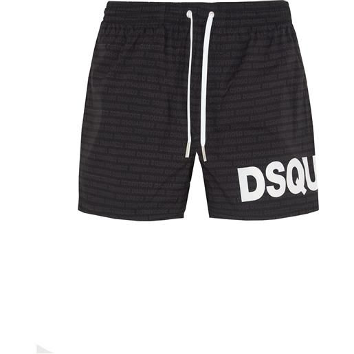 Dsquared2 swim boxer midi black/white