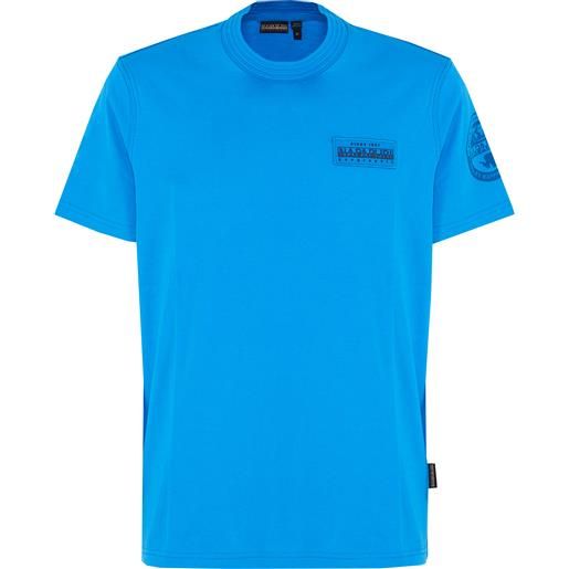 Napapijri t-shirt a maniche corte amundsen french blue