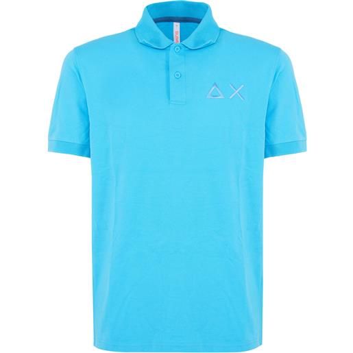 Sun68 polo big logo s/s turchese