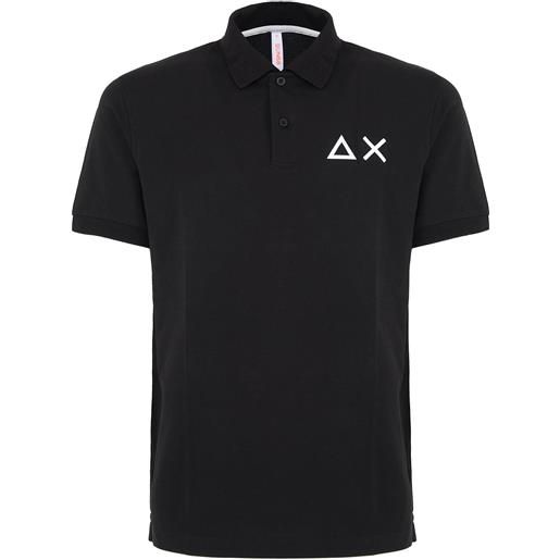 Sun68 polo big logo s/s nero