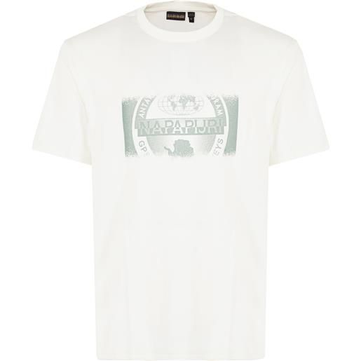 Napapijri t-shirt a maniche corte white heron