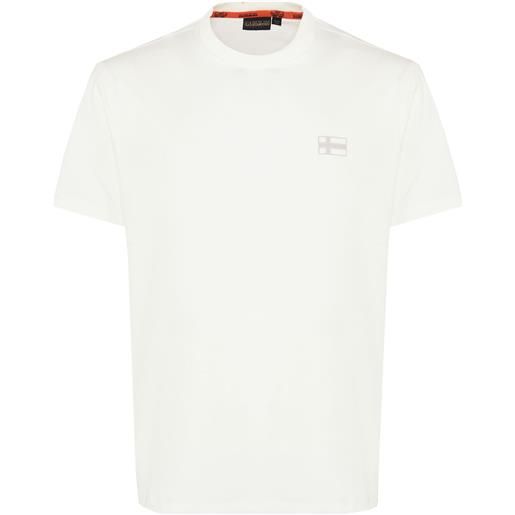 Napapijri t-shirt a maniche corte sorano white heron