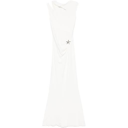 MOOS STUDIO abito lungo endless summer - bianco
