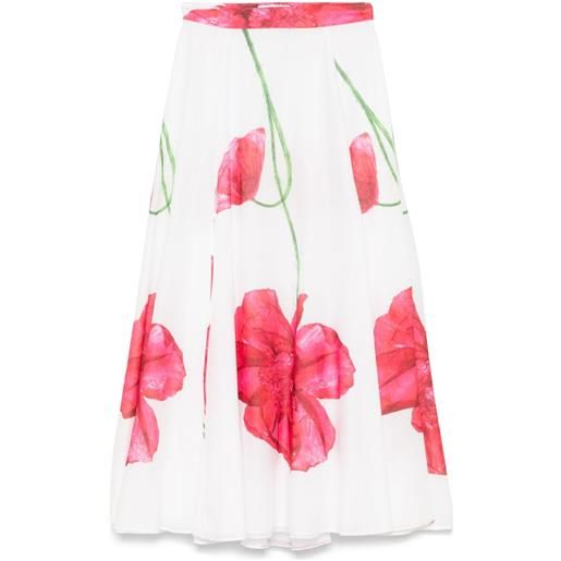 Charo Ruiz Ibiza gonna ventine lunga - bianco