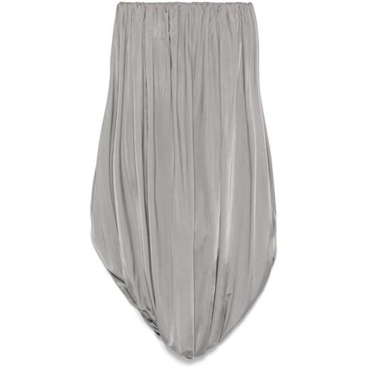 The Attico abito corto drappeggiato - grigio