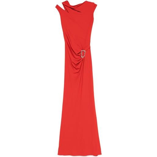 MOOS STUDIO abito lungo used to be yours - rosso