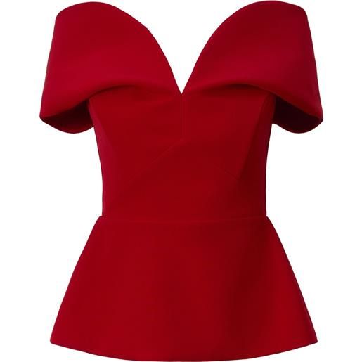 MOOS STUDIO top smanicato - rosso