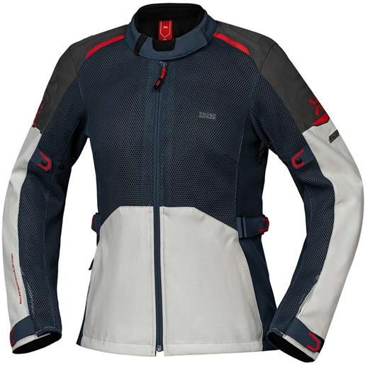 Ixs giacca moto donna estiva Ixs tourster-big. Air 1.0 grigio chia