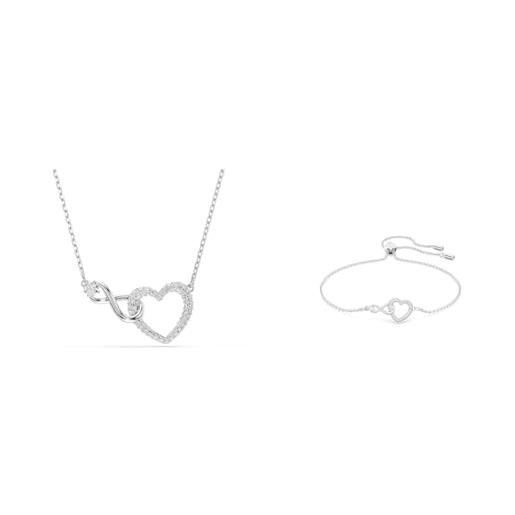 Bracciale da donna in oro 18 carati con perline di zirconia