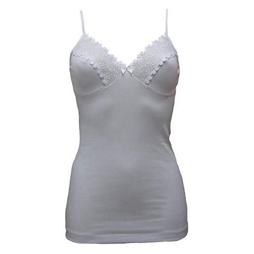 GICIPI top in filo di scozia donna con forma seno art. 520 (3pz) - 6, nero