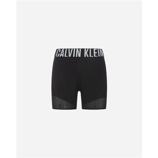 Calvin klein sport power elastic w - pantaloncini - donna - nero