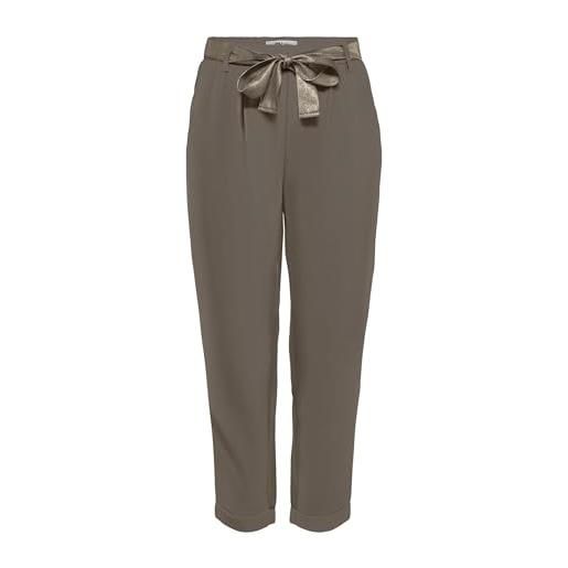 ONLY onlrita loose check lyrex belt pant tlr, noce. Dettagli: solido (cintura in lurex, (l) w x 32l