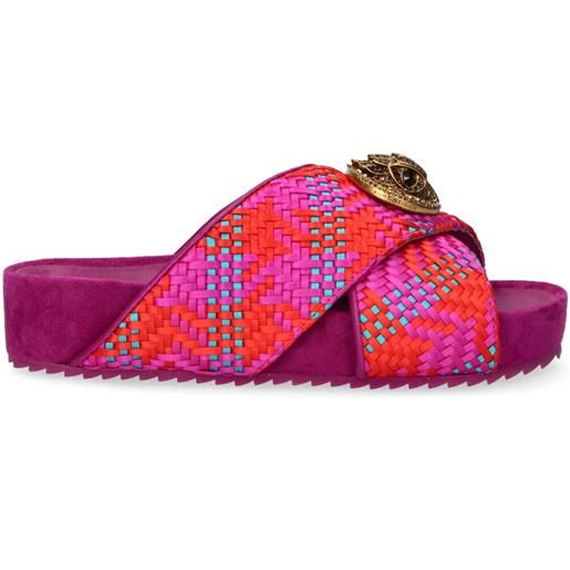 Kurt geiger chelsea cross strap fucsia