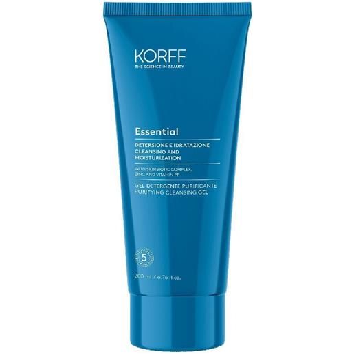 Korff essential gel detergente purificante 200 ml detergente