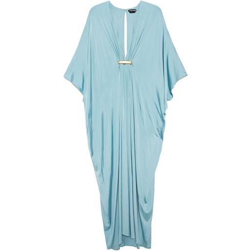 TOM FORD abito con scollo a v - blu