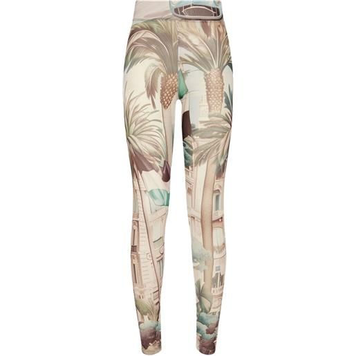 Philipp Plein leggings racing - toni neutri