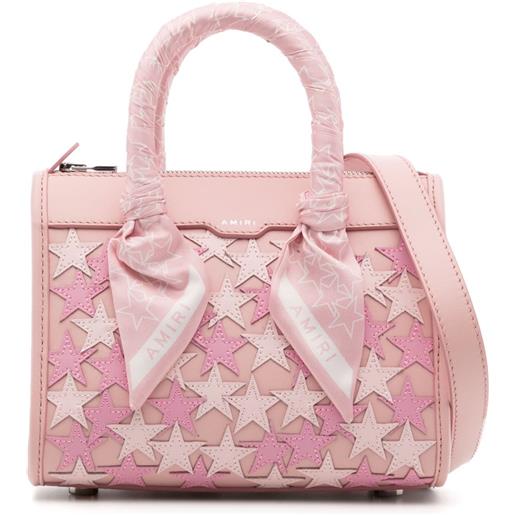 AMIRI borsa a tracolla stars triangle micro - rosa