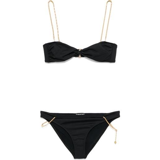 TOM FORD set bikini con dettagli a catena - nero
