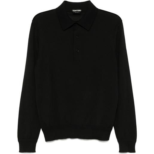 TOM FORD polo in maglia - nero