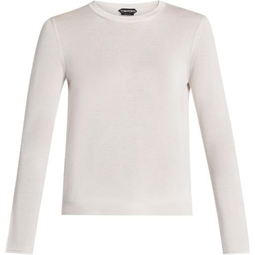 TOM FORD top in maglia - toni neutri