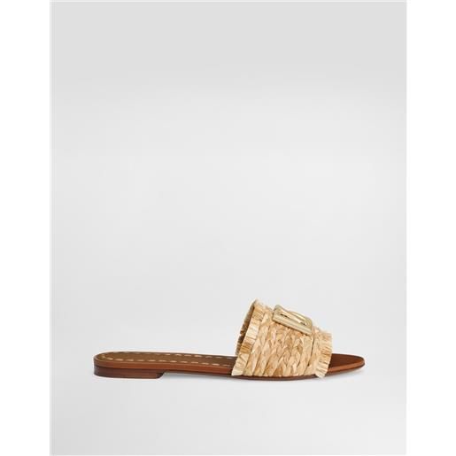 Dolce & Gabbana ciabatta in treccia di rafia