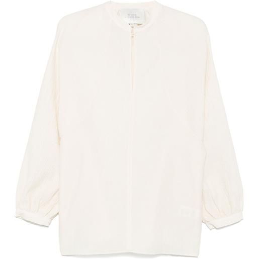 Studio Nicholson tunica con effetto stropicciato - toni neutri