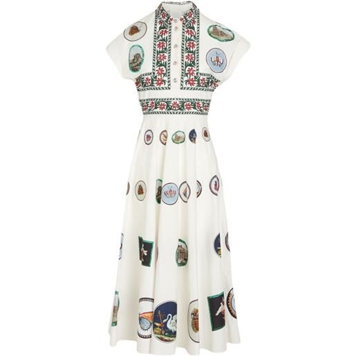 Giambattista Valli abito midi micromosaic - toni neutri